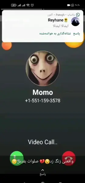 عکس مومو زنگ زدن