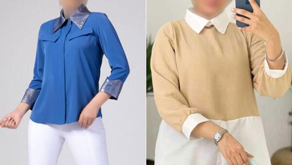 عکس یقه مردانه برای لباس زنانه