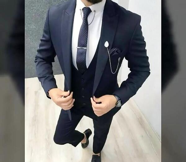 عکس کت و شلوار مردانه مشکی