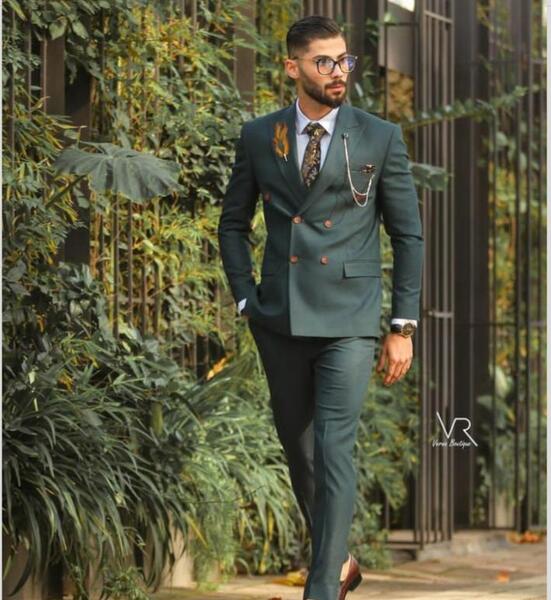 عکس کت شلوار مردانه سبز