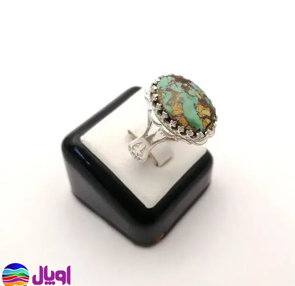 عکس انگشتر نگین فیروزه مردانه