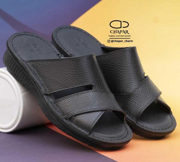 عکس صندل چرم مردانه