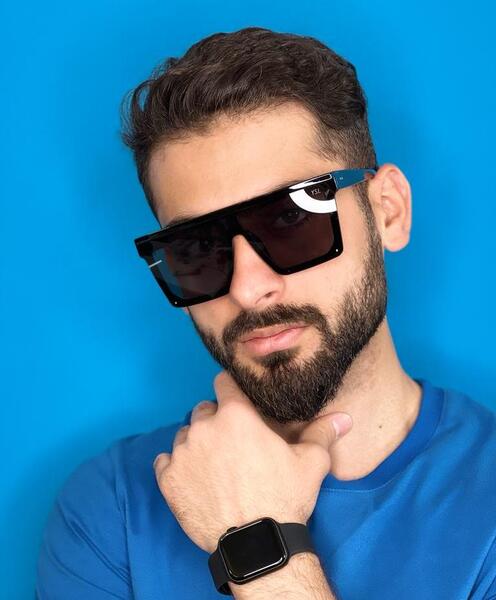 عکس عینک مردانه مشکی