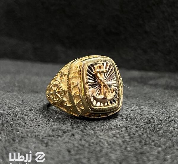 عکس انگشتر طلا مردانه لنگری