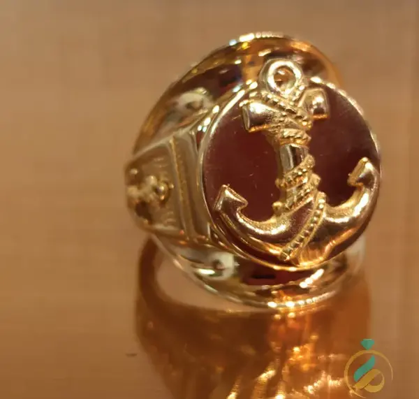 عکس انگشتر طلا مردانه لنگری