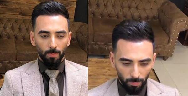 عکس گریم صورت مردانه