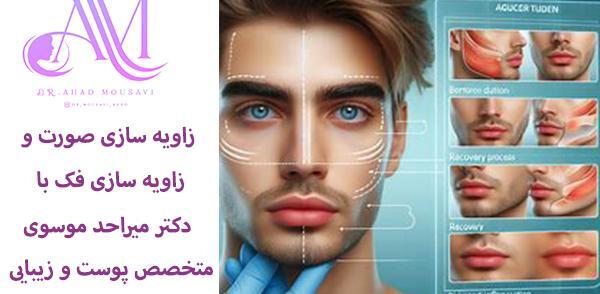 عکس زاویه سازی صورت مردانه