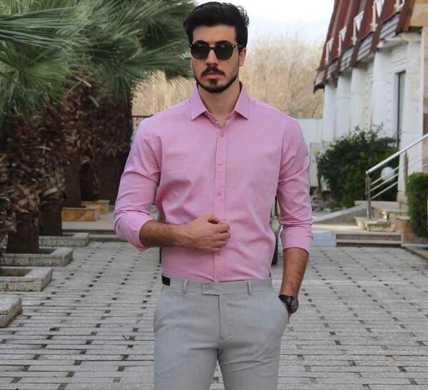 عکس پیراهن مردانه رنگی