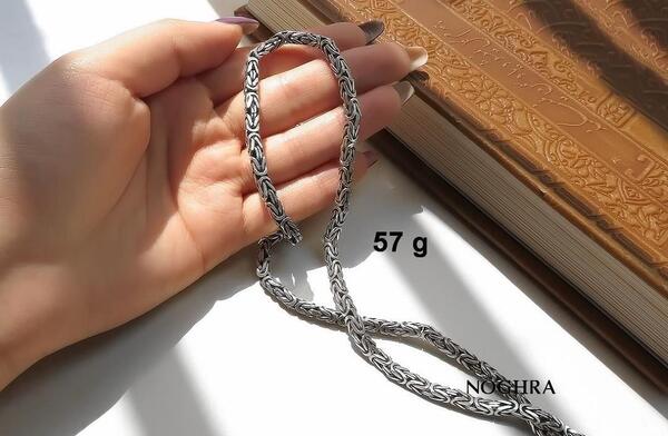 عکس دستبند مردانه نقره