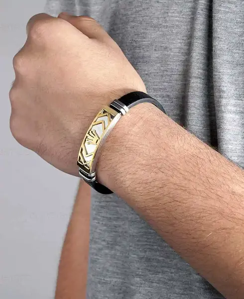 عکس دستبند طلا مردانه جدید