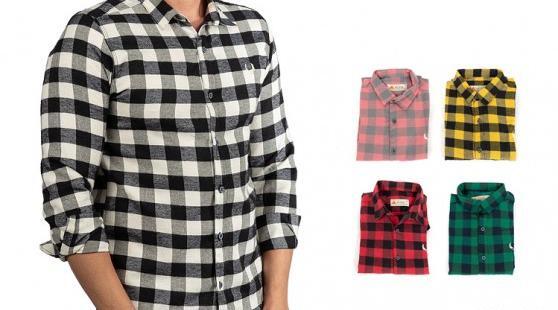 عکس پیراهن مردانه چهارخانه
