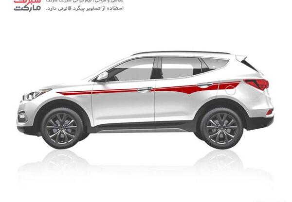 عکس ماشین سانتافه سفید