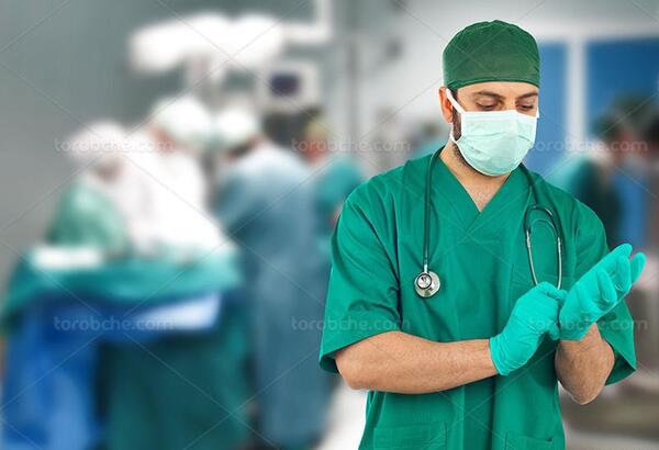 عکس مرد بیمارستانی