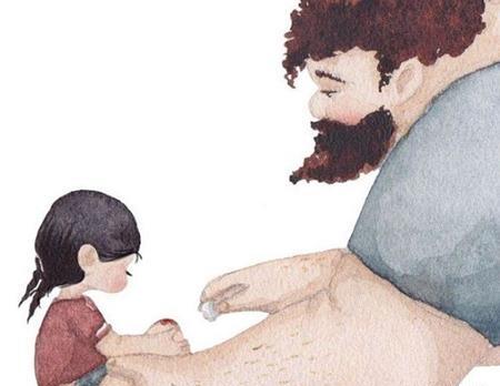 عکس مفهومی عشق پدر و دختر