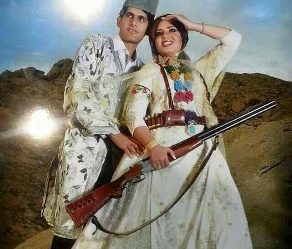 عکس زن و مرد با لباس بختیاری