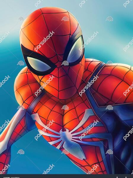 عکس مرد عنکبوتی برای نقاشی صورت