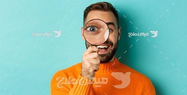 عکس صورت مرد خندان