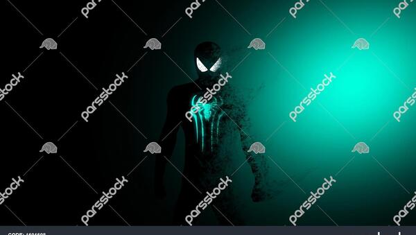عکس مرد عنکبوتی سبز و سیاه