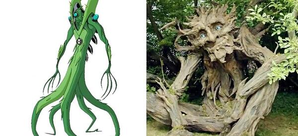 عکس مرد درختی بن تن