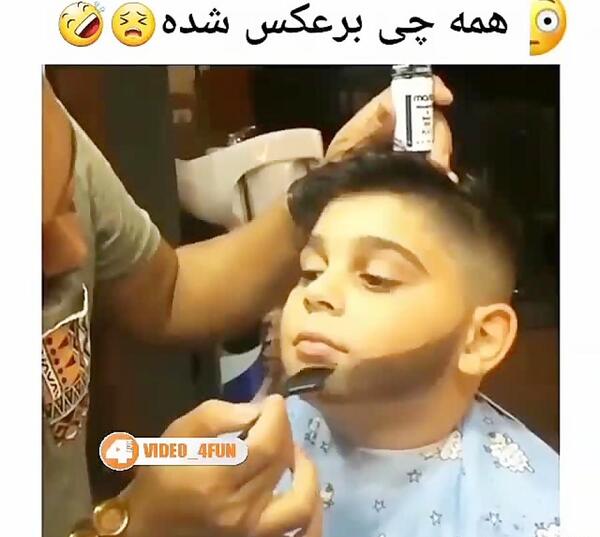 عکس مرد آرایش کرده خنده دار