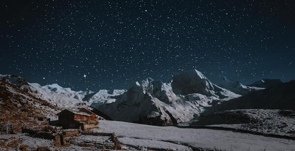 عکس ماه در زمستان
