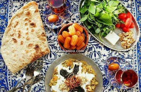 عکس از سفره ماه رمضان