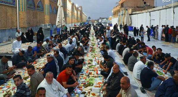 عکس از سفره ماه رمضان