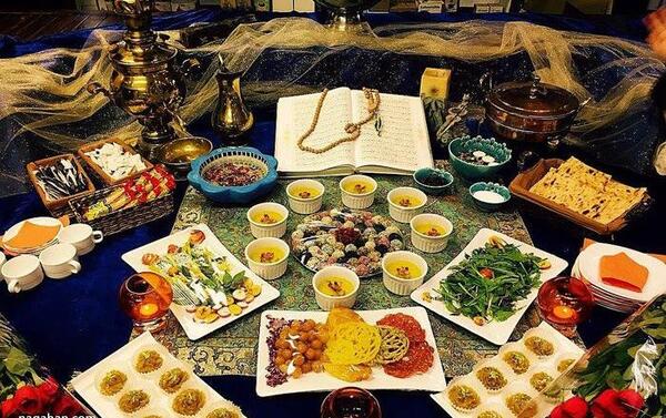 عکس از سفره ماه رمضان