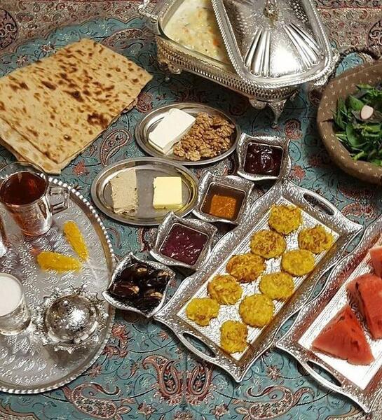 عکس از سفره ماه رمضان