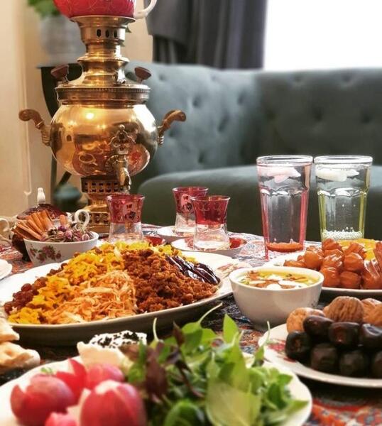 عکس از سفره ماه رمضان