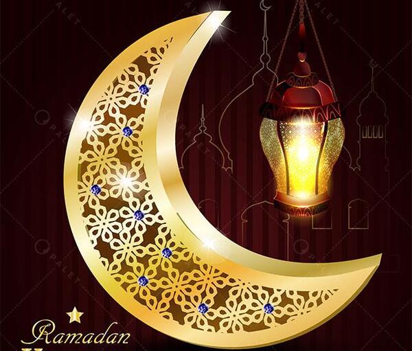 عکس هلال ماه طلایی