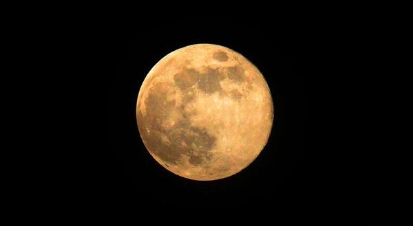 عکس ماه کامل در شب واقعی