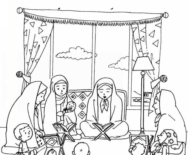 عکس نقاشی ماه رمضان