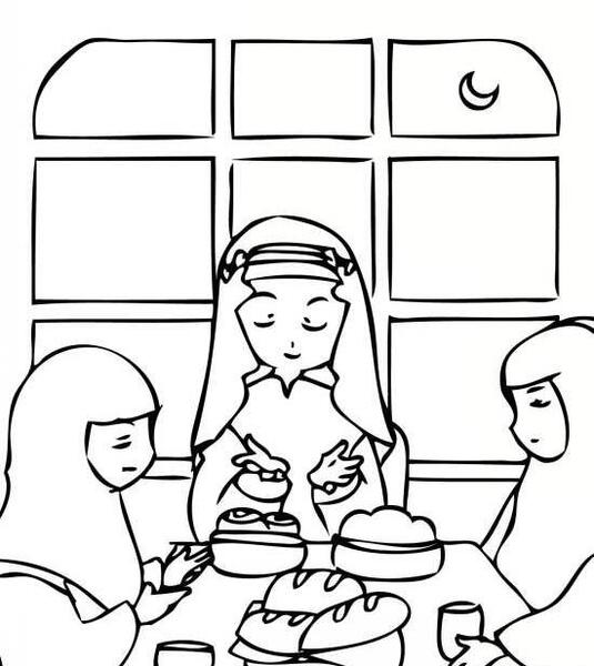 عکس نقاشی ماه رمضان