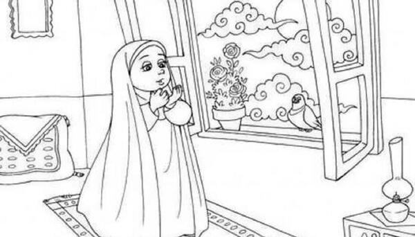 عکس نقاشی ماه رمضان