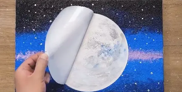 عکس نقاشی ماه کامل