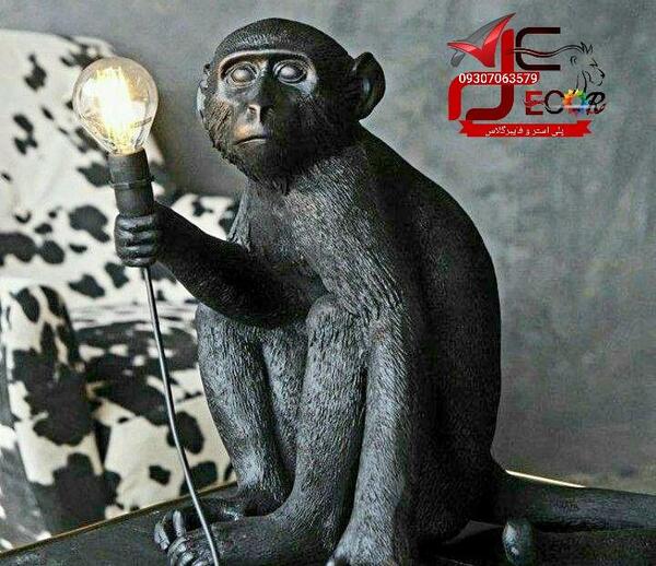 عکس میمون نشسته رو صندلی