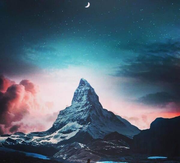 عکس پروفایل ماه و دریا