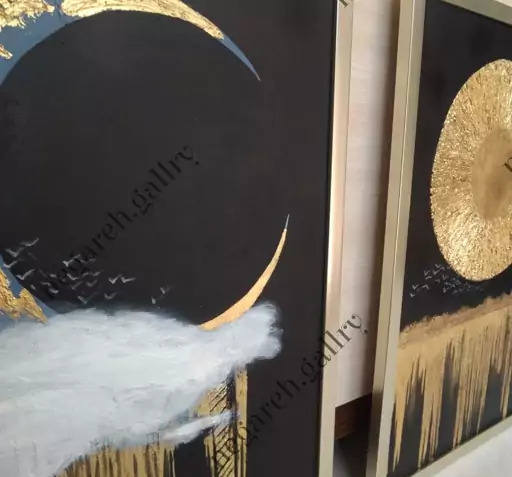 عکس ماه و خورشید نقاشی