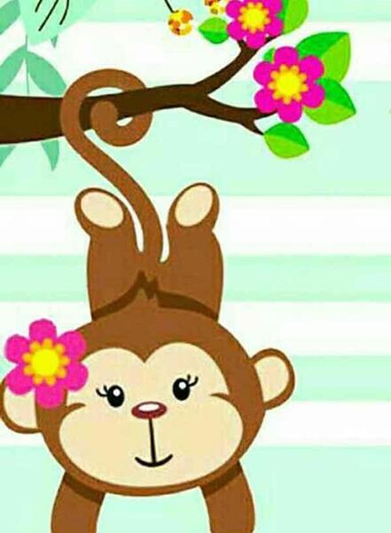 عکس نقاشی میمون ساده