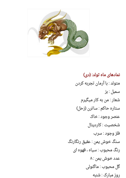 عکس شکل ماه های تولد
