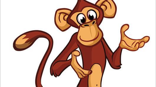 عکس میمون کارتونی ناراحت
