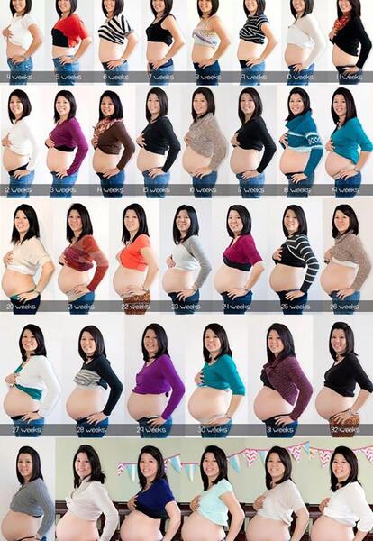 عکس های ماه اول بارداری
