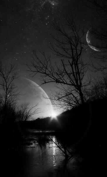 عکس ماه و شب بخیر