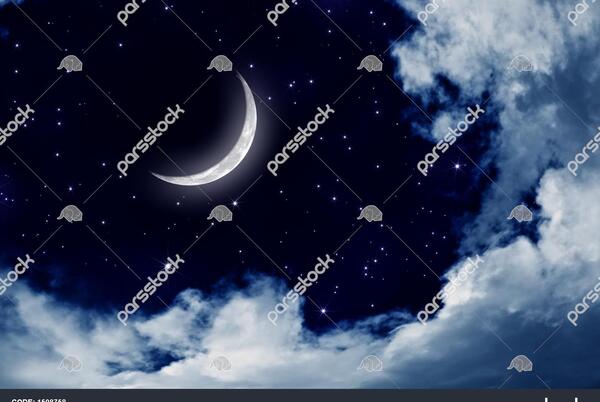 عکس ماه و ستاره برای پس زمینه