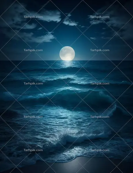 عکس ماه دریا