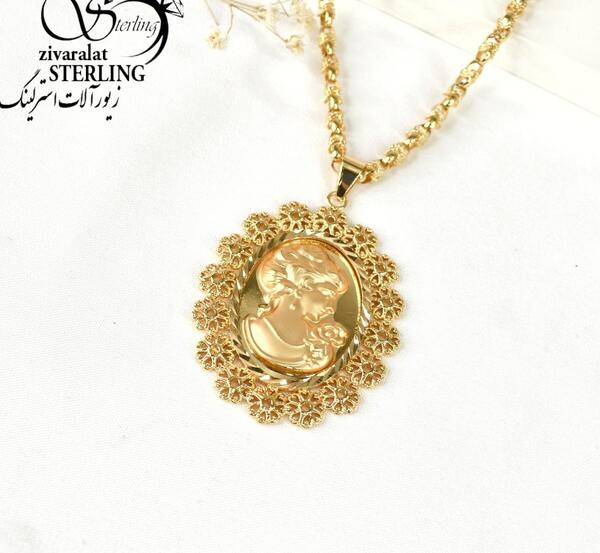 عکس گردنبند ماه طلا