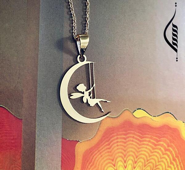 عکس گردنبند ماه طلا
