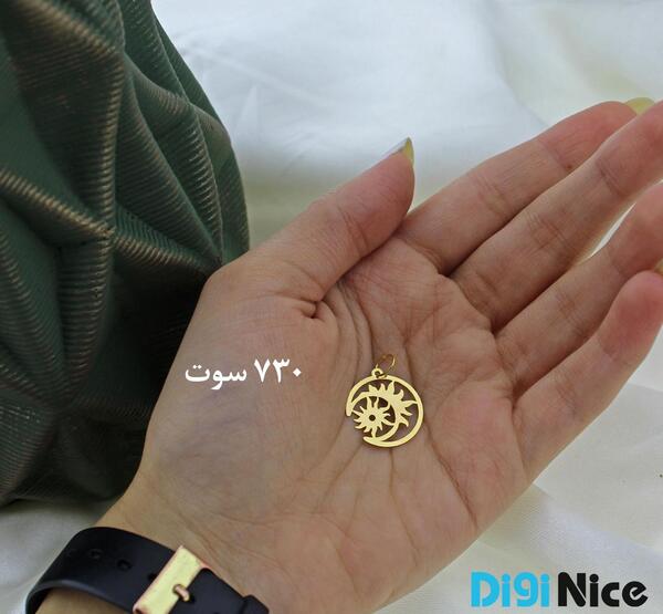 عکس گردنبند ماه طلا