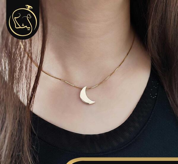عکس گردنبند ماه طلا